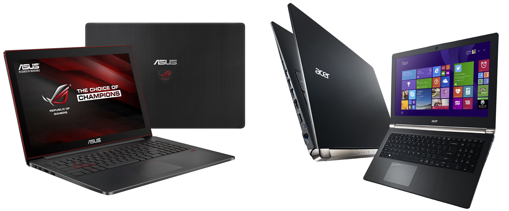 Asus Rog G M Vs Acer Aspire V Nitro Black Edition M