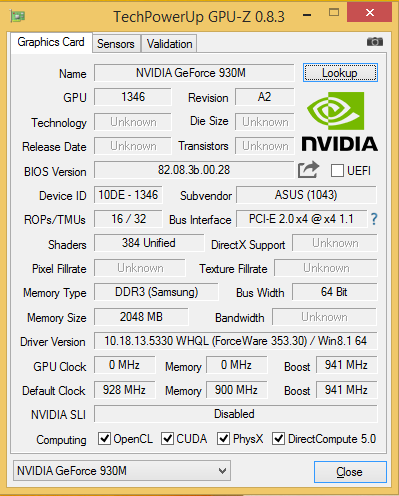 GPU 930m