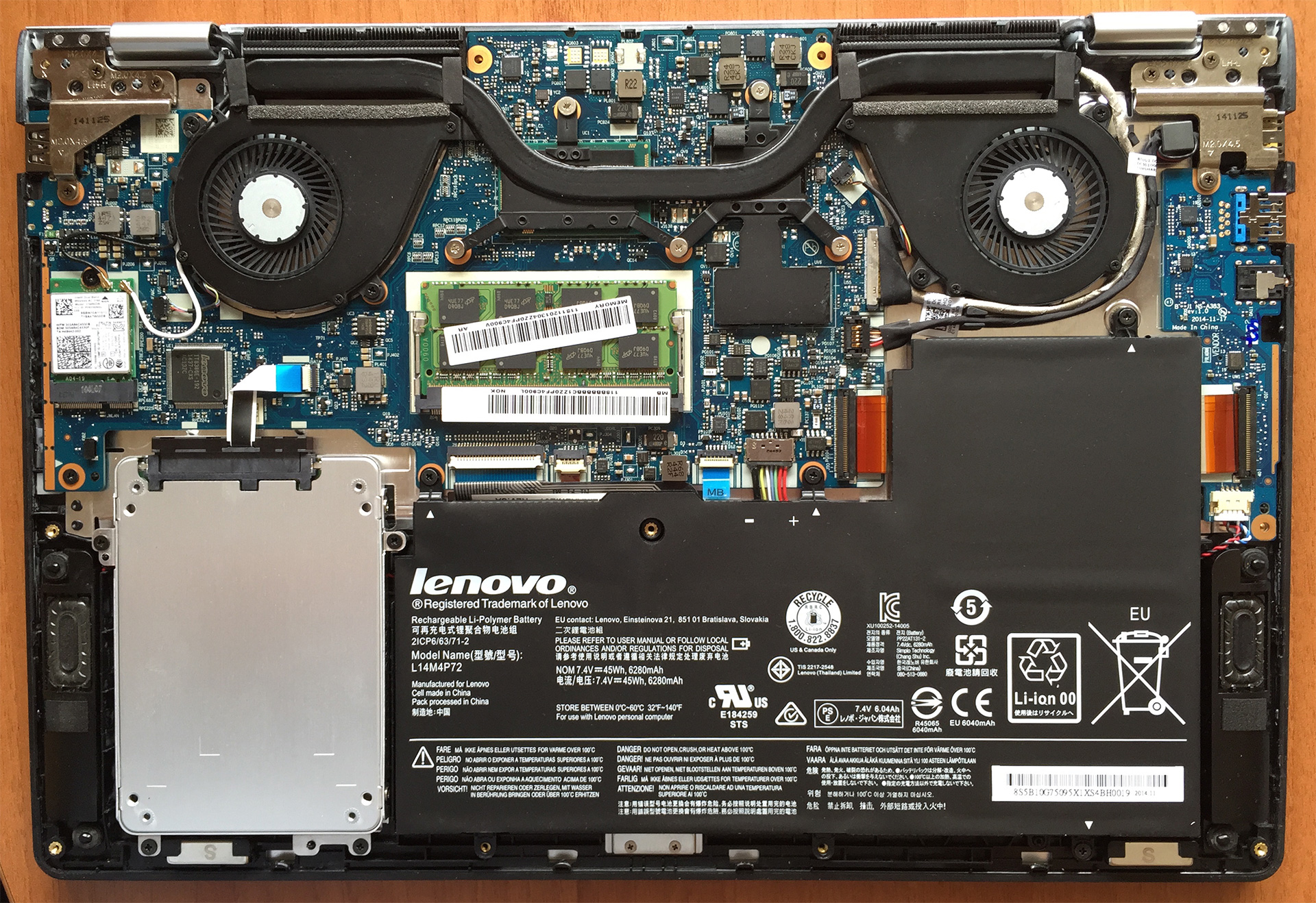 oil Incense bottleneck Inside Lenovo Yoga 3 (14-inch) - disassembly, internal photos and upgrade  options | LaptopMedia.com