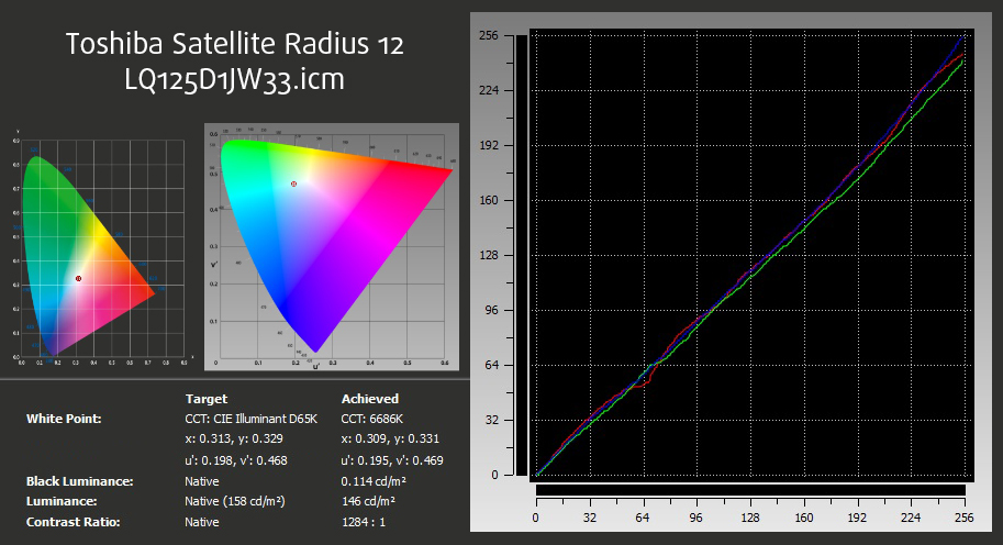 xRite-Toshiba Satellite Radius 12