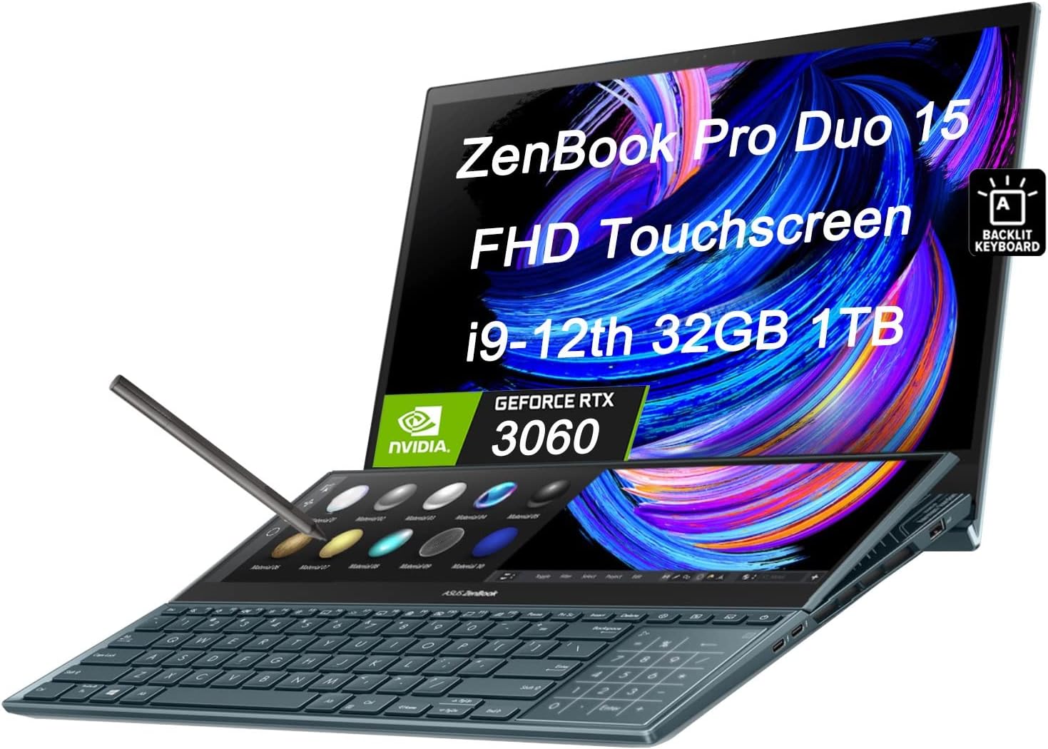 Asus Zenbook Pro Duo I H Rtx Laptop Fhd