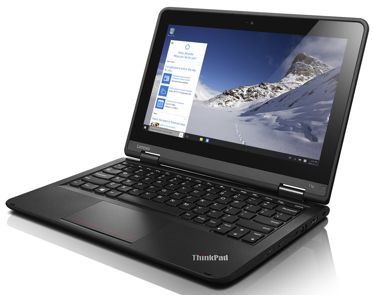 Lenovo ThinkPad Yoga 11e (3rd Gen) - i3-6100U · Intel HD Graphics 520 ·  ”, HD (1366 x 768), IPS · 128GB SSD · 1x 8GB DDR3 · Windows 10 Pro |  