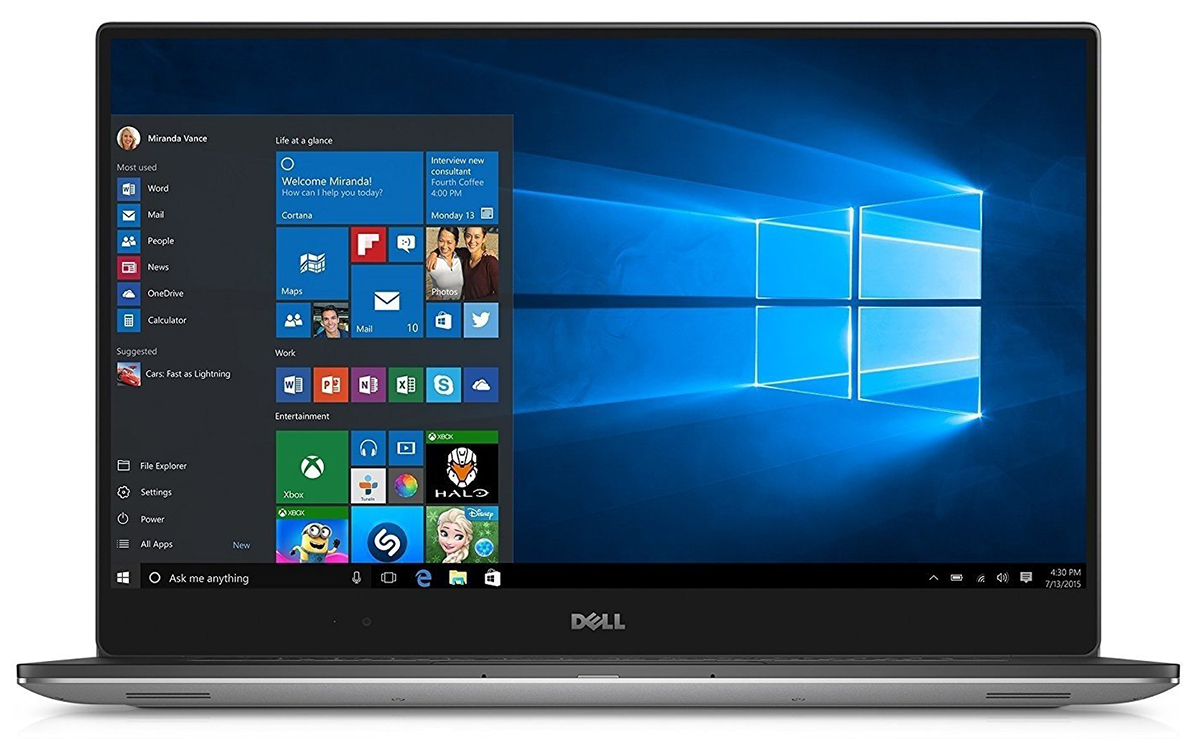 Dell XPS 15 9560 - i3-7100U · Intel HD Graphics 620 · 15.6”, Full