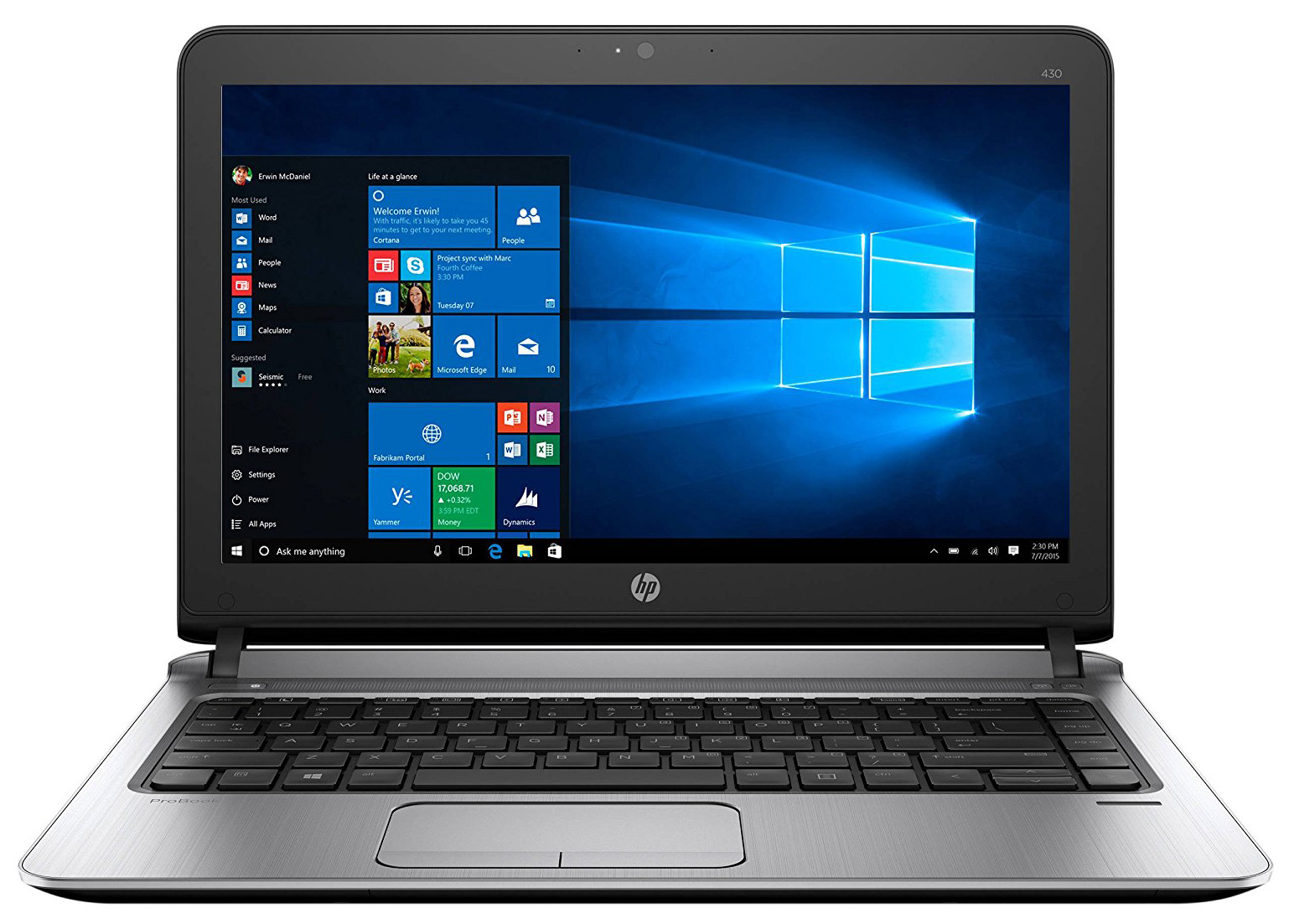 【持ち運びに便利】【スタイリッシュノート】【小型】【軽量】 HP ProBook 430 G3 第6世代 Core i5 6200U/2.30GHz 8GB SSD120GB Windows10 64bit WPSOffice 13.3インチ HD カメラ 無線LAN パソコン モバイルノート ノートパソコン PC Notebook