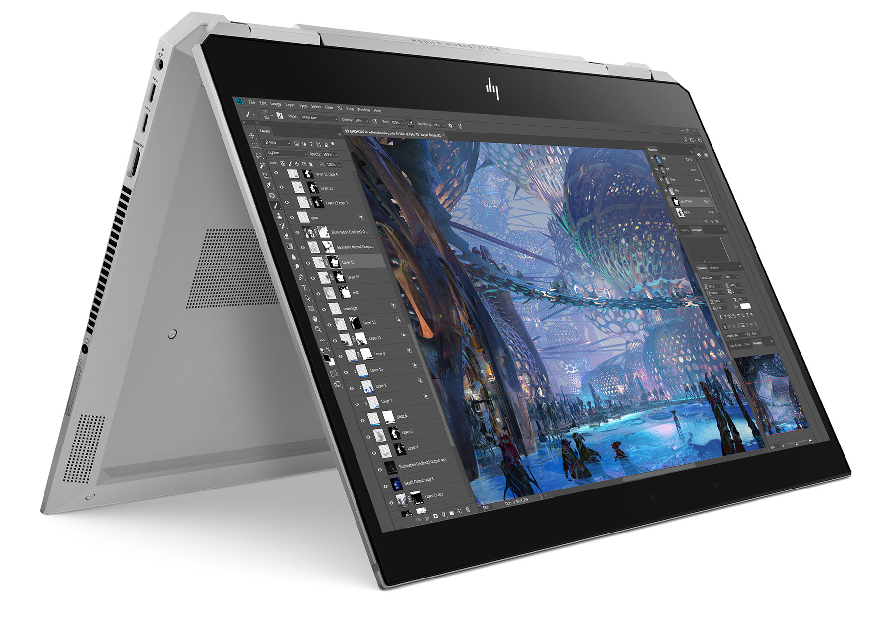 ノートPCHP ZBook Studio X360 G5 Core i7-8750H