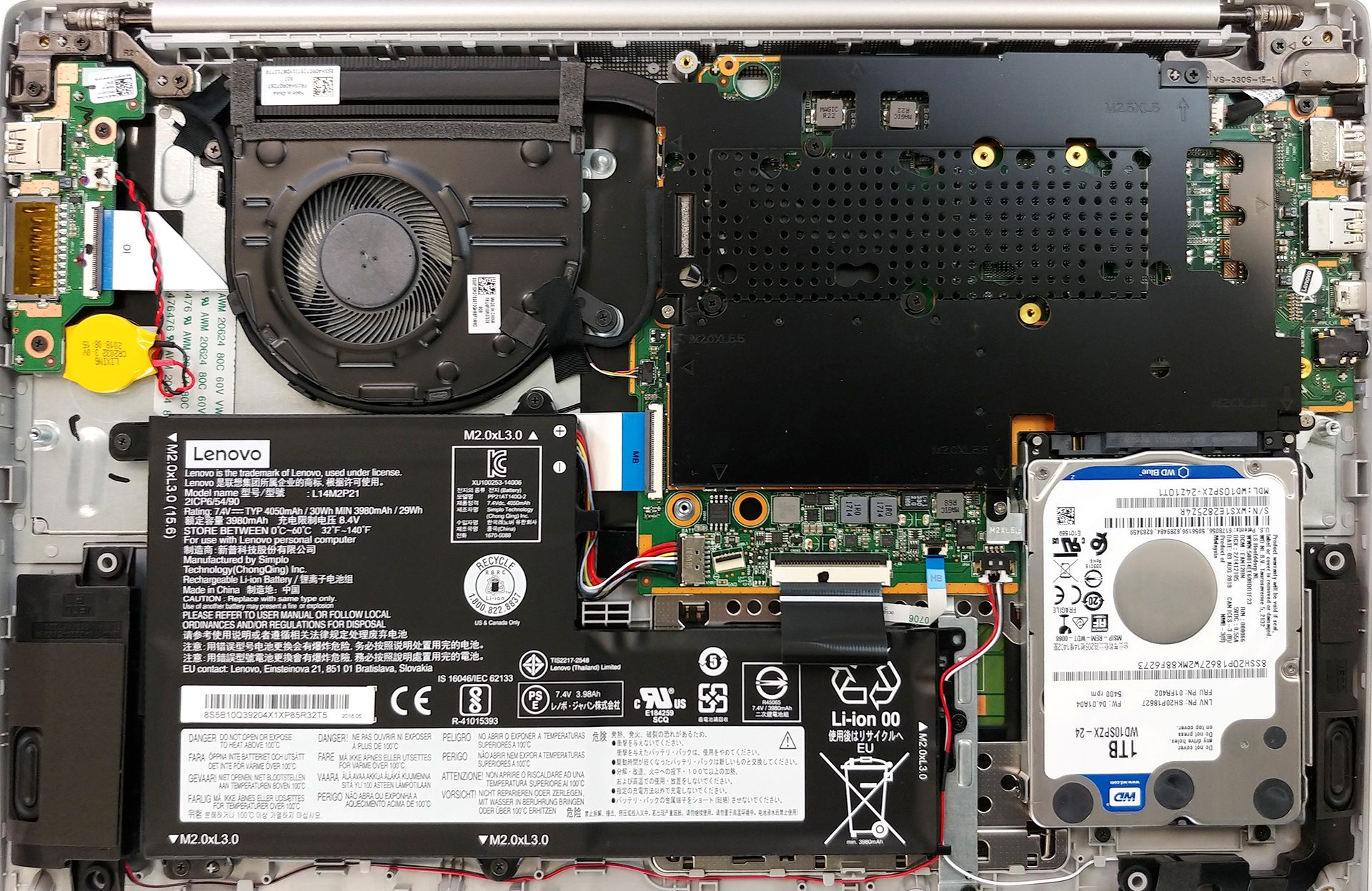 Inside Lenovo Ideapad 330s (15) - disassembly and upgrade options |  