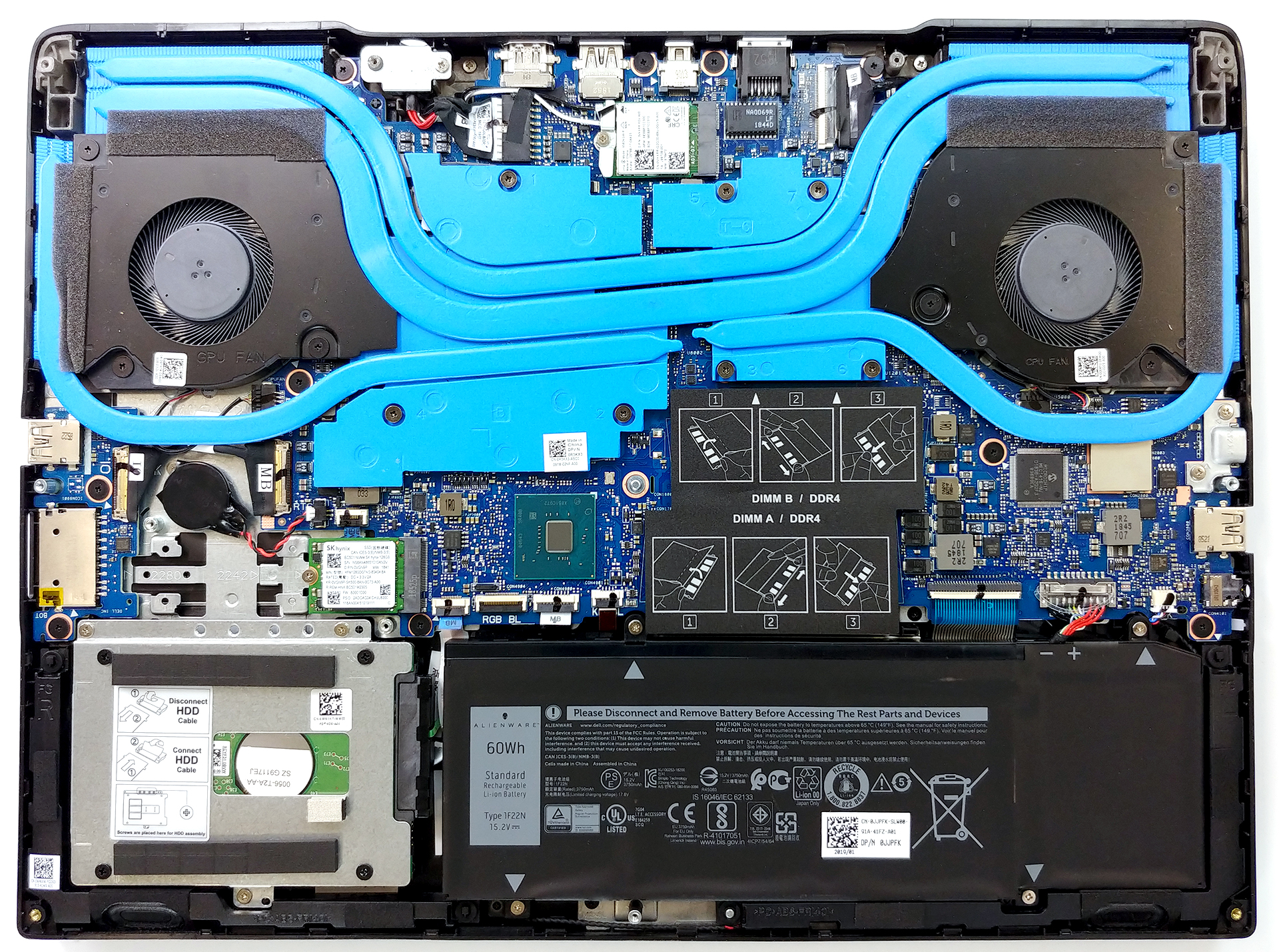 Inside Dell G5 15 5590 - disassembly and upgrade options 