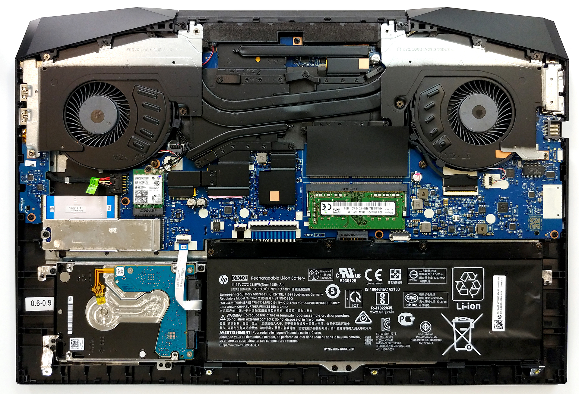 Removing & replacing parts for HP Gaming Pavilion 17