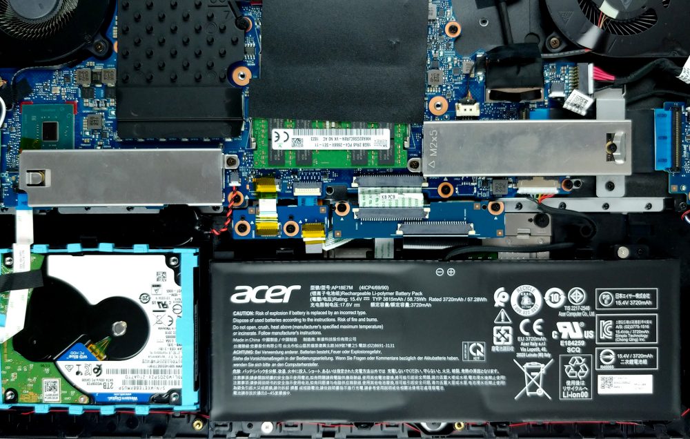 Inside Acer Predator Helios 300 17 (2019, PH317-53) - disassembly and ...