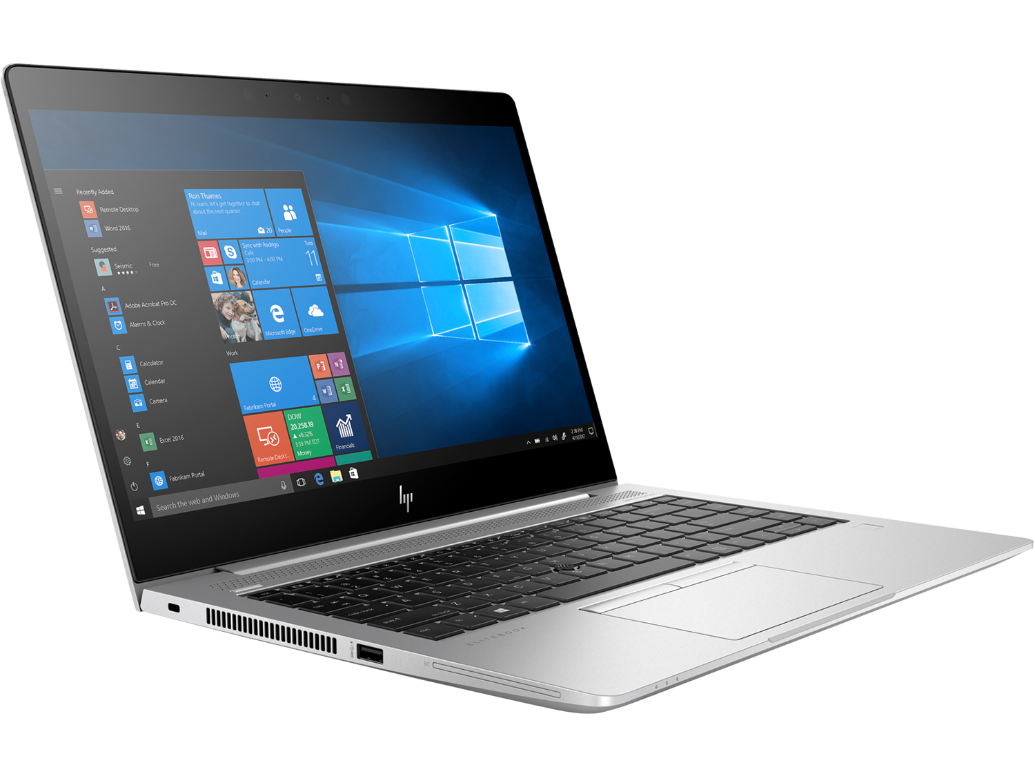 thumbnail image 2 of HP EliteBook 840 G6 14" Touchscreen Notebook - Intel Core I7 8665u 32gb Ram 32gb Optane Memory 512gb Ssd Intel Uhd Graphics 620 Silver 2 of 11