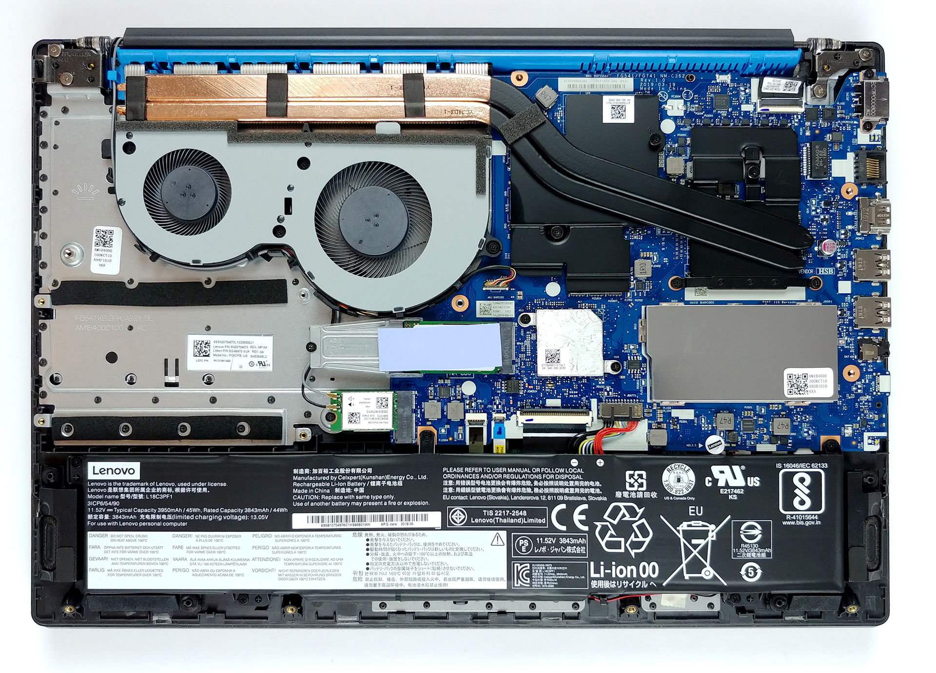 Inside Lenovo L340 Gaming (15") - disassembly and upgrade options | LaptopMedia.com