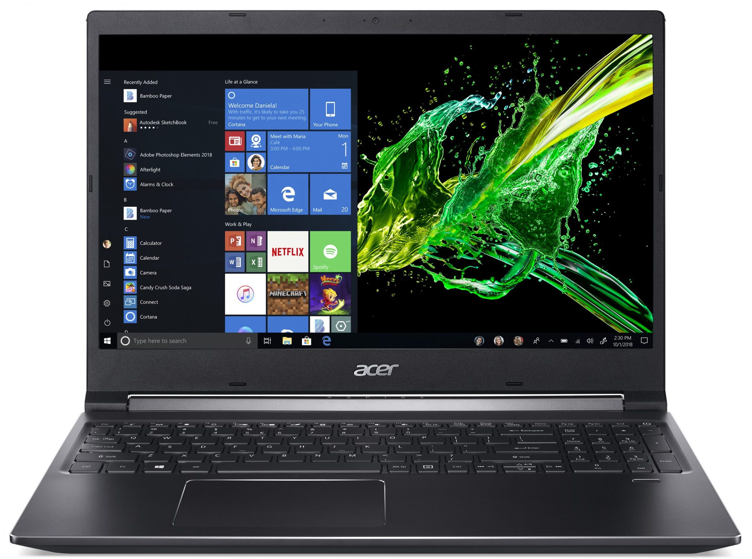 Uitgraving kader Communistisch Acer Aspire 7 - i5-9300H · GTX 1650 · 15.6”, Full HD (1920 x 1080), IPS ·  512GB SSD · 8GB DDR4, 2666 MHz · Windows 10 Home | LaptopMedia France