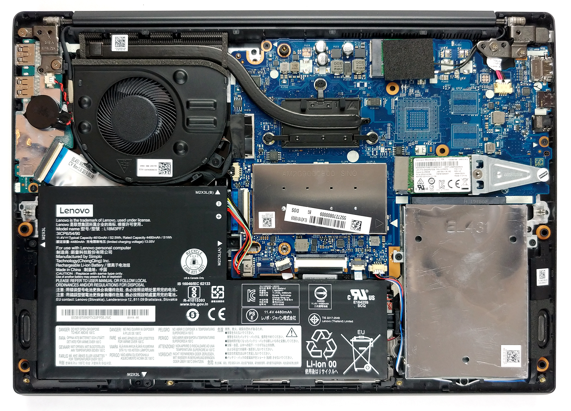 Inside Lenovo Ideapad S340 (14) - disassembly and upgrade options |  