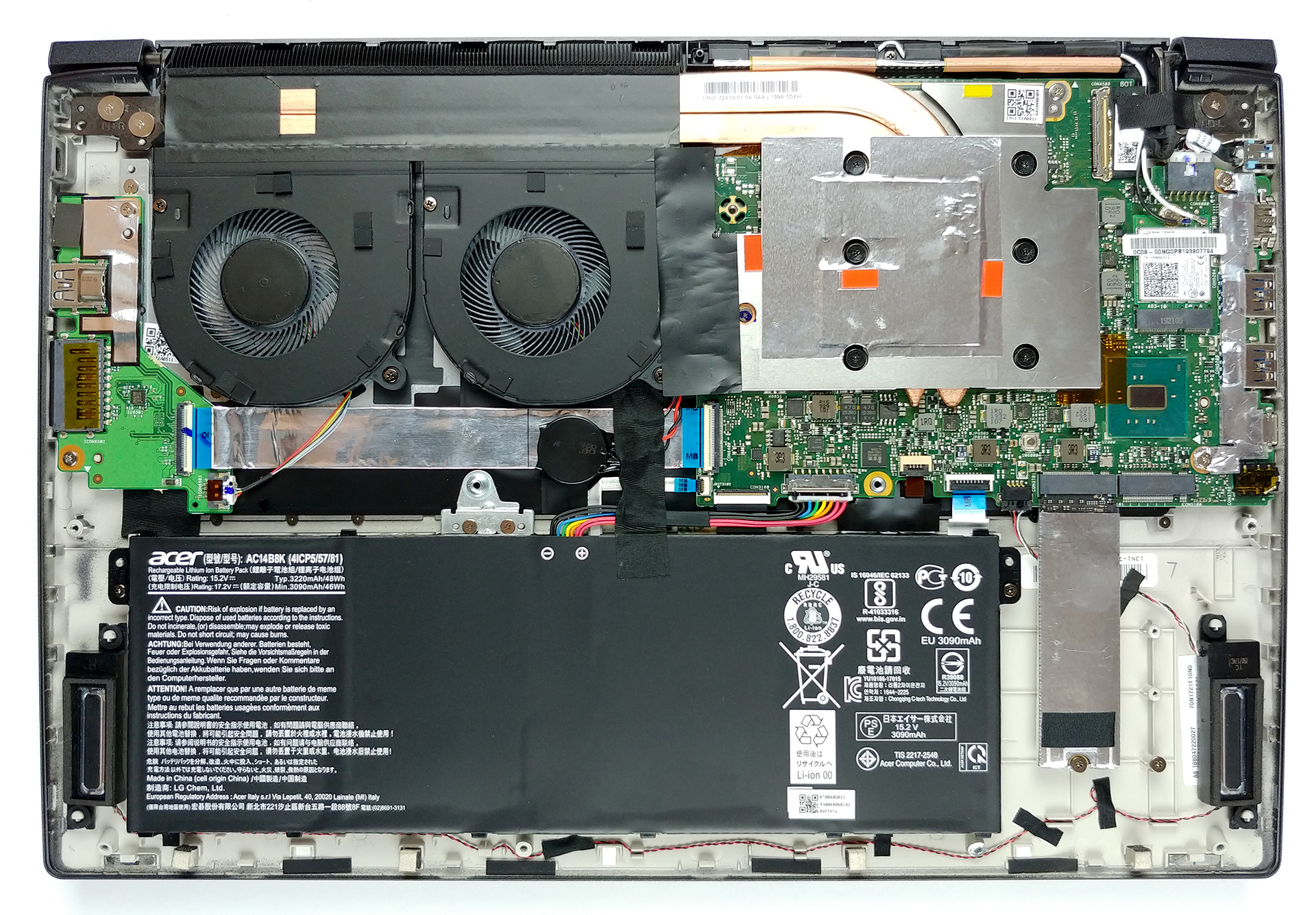Inside Aspire 7 (A715-73G) - disassembly and upgrade LaptopMedia.com