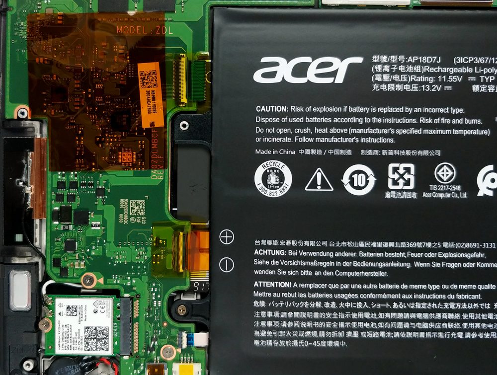 Inside Acer Swift 7 (SF71452T) disassembly and upgrade options