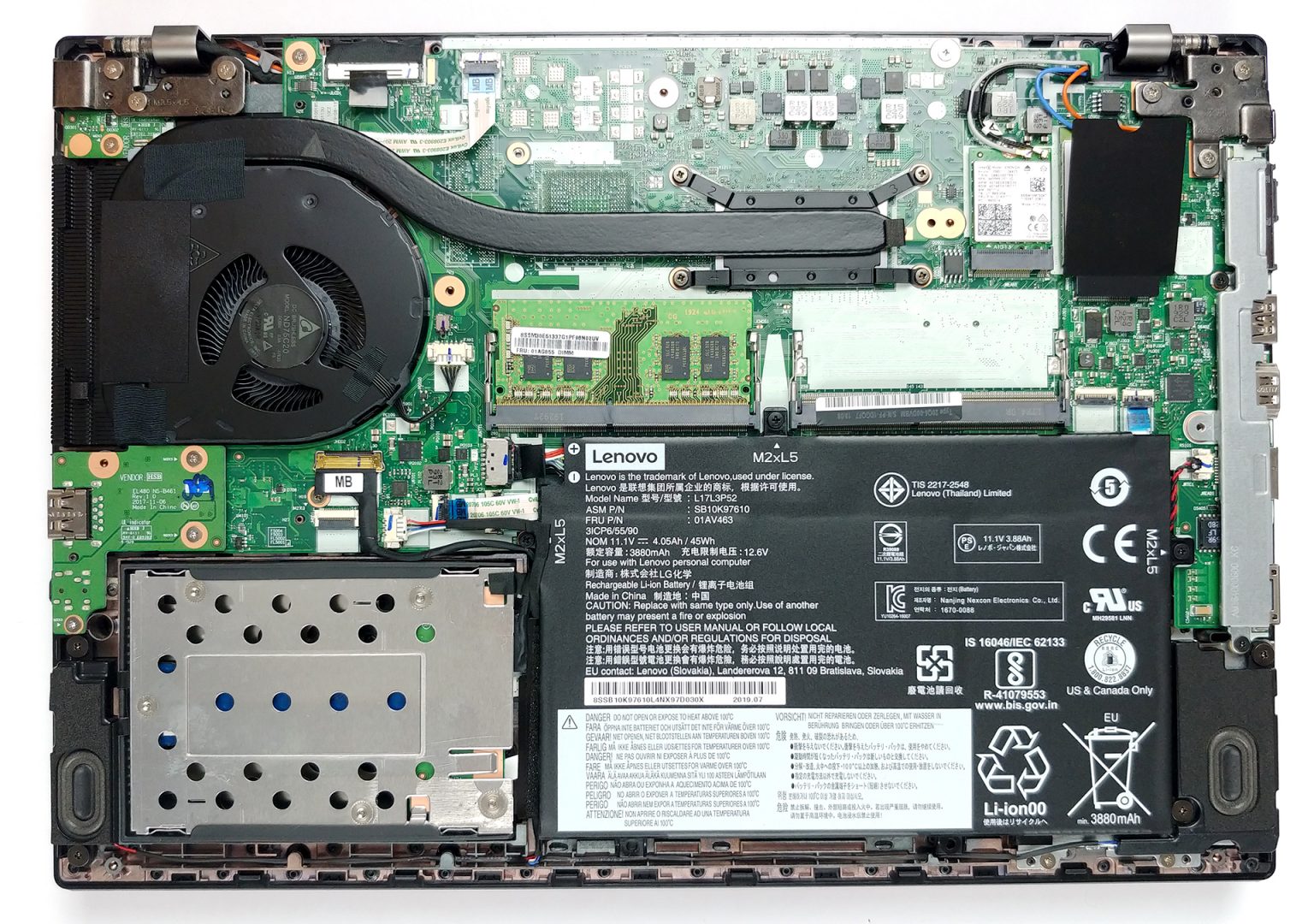 Inside Lenovo ThinkPad L490 - disassembly and upgrade options ...