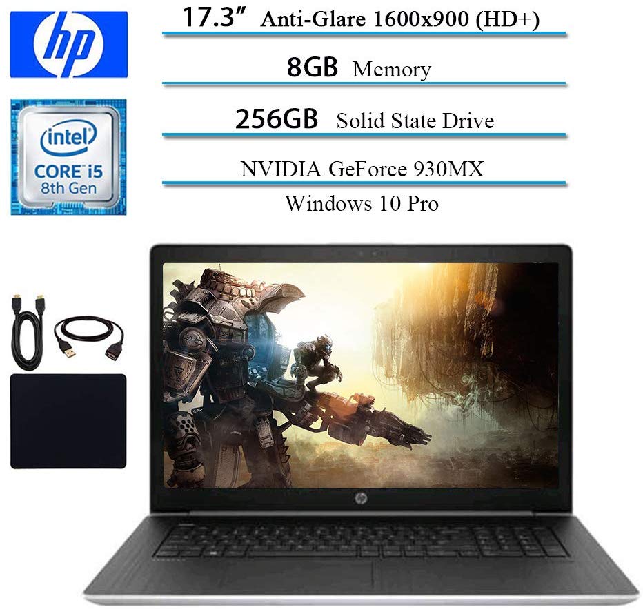 HP ProBook 470 G5 - i5-8250U · NVIDIA GeForce 930MX · 17.3”, HD+