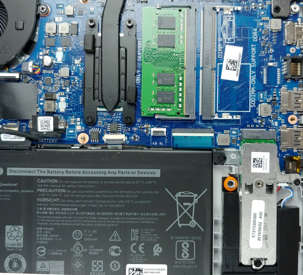 Inside Dell Inspiron 5593 - disassembly and upgrade options ...
