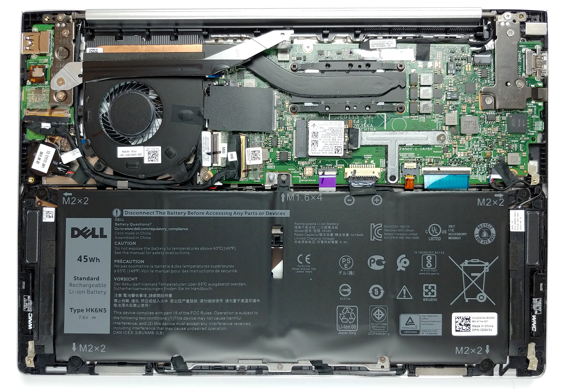 Inside Dell Inspiron 13 7391 2-in-1 - disassembly and upgrade ...