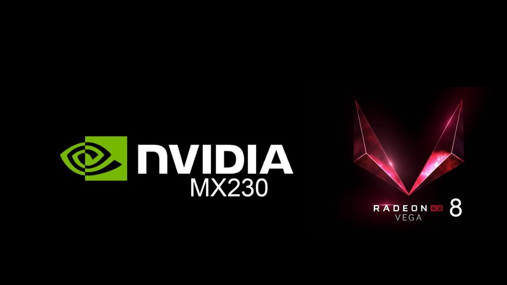 NVIDIA GeForce MX230 vs AMD RX Vega 8 - the NVIDIA GPU is almost 50% ...