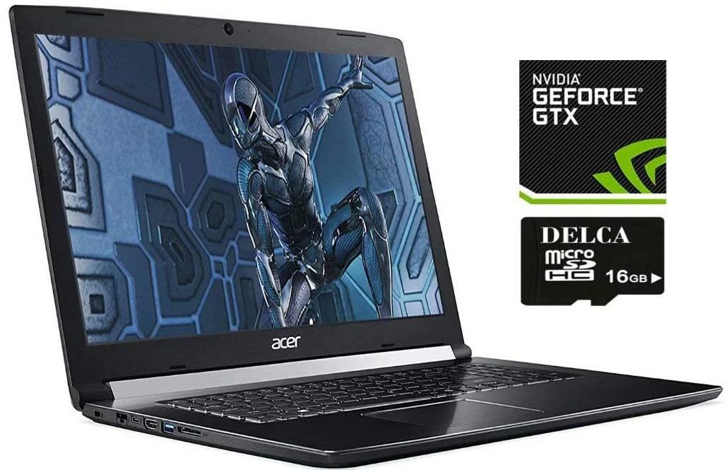 ret tillykke etikette Acer Aspire 7 A717 - i7-8750H · NVIDIA GeForce GTX 1060 · 17.3”, Full HD  (1920 x 1080), IPS · 512GB SSD · 2TB HDD · 32GB DDR4 · Windows 10 Home ·  Delca 16GB MicroSD Card | LaptopMedia.com