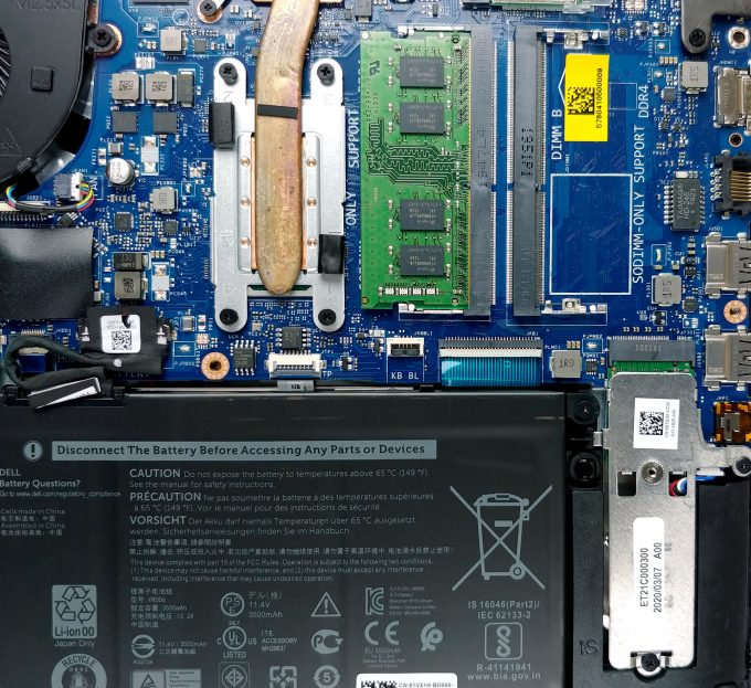 Inside Dell Vostro 3591 - disassembly and upgrade options | LaptopMedia UK