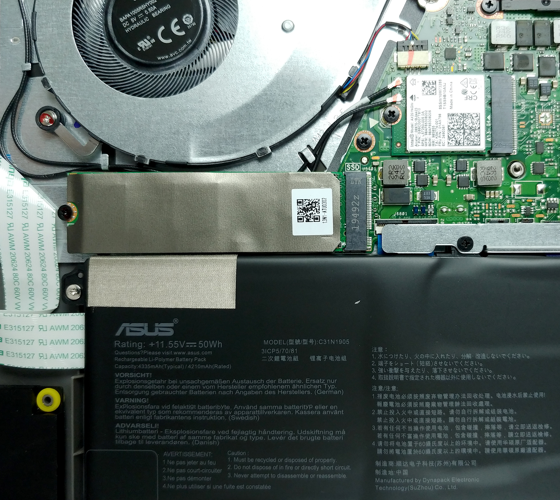 Inside ASUS VivoBook S15 S533 - disassembly and upgrade options 