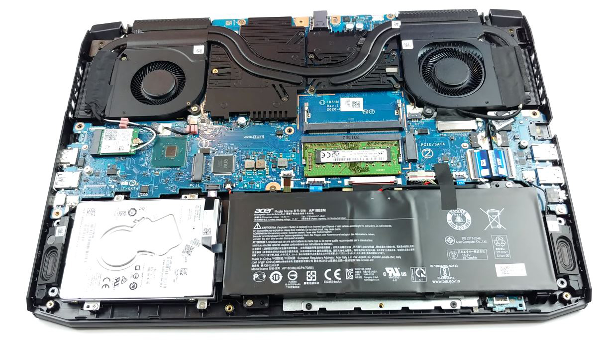 Inside Acer Nitro 5 (AN515-55) - disassembly and upgrade options ...