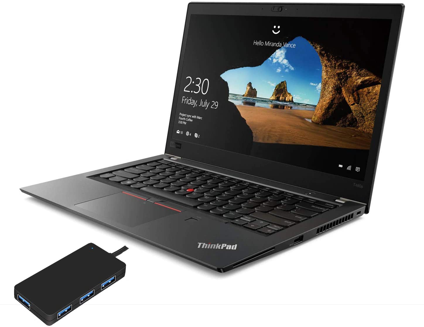 lenovo thinkpad t480s · i7-8650u · uhd graphics 620 · 14.