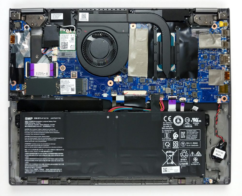 Inside Acer Spin 5 (SP513-54N) - disassembly and upgrade options ...