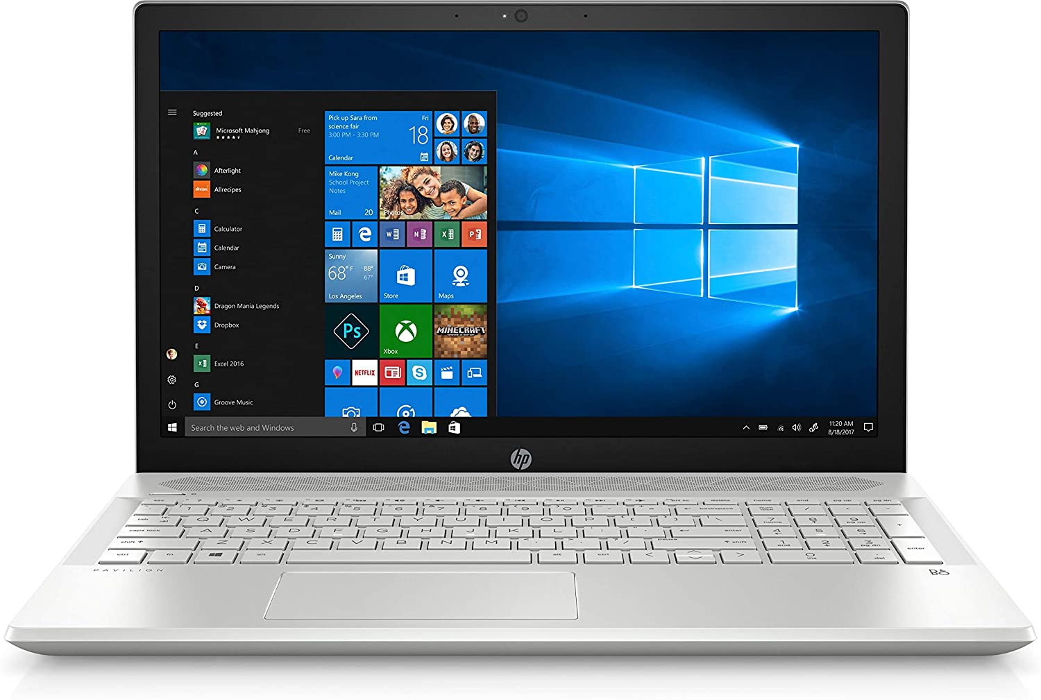 HP Pavilion 15 (15-cu) - i5-8250U · UHD Graphics 620 · 15.6”, Full