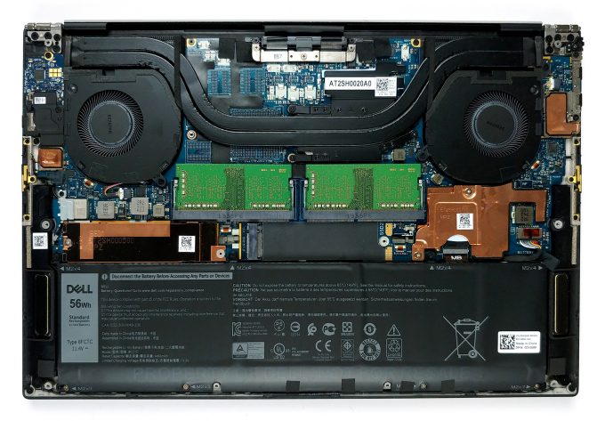 Inside Dell XPS 15 9500 - disassembly and upgrade options | LaptopMedia.com