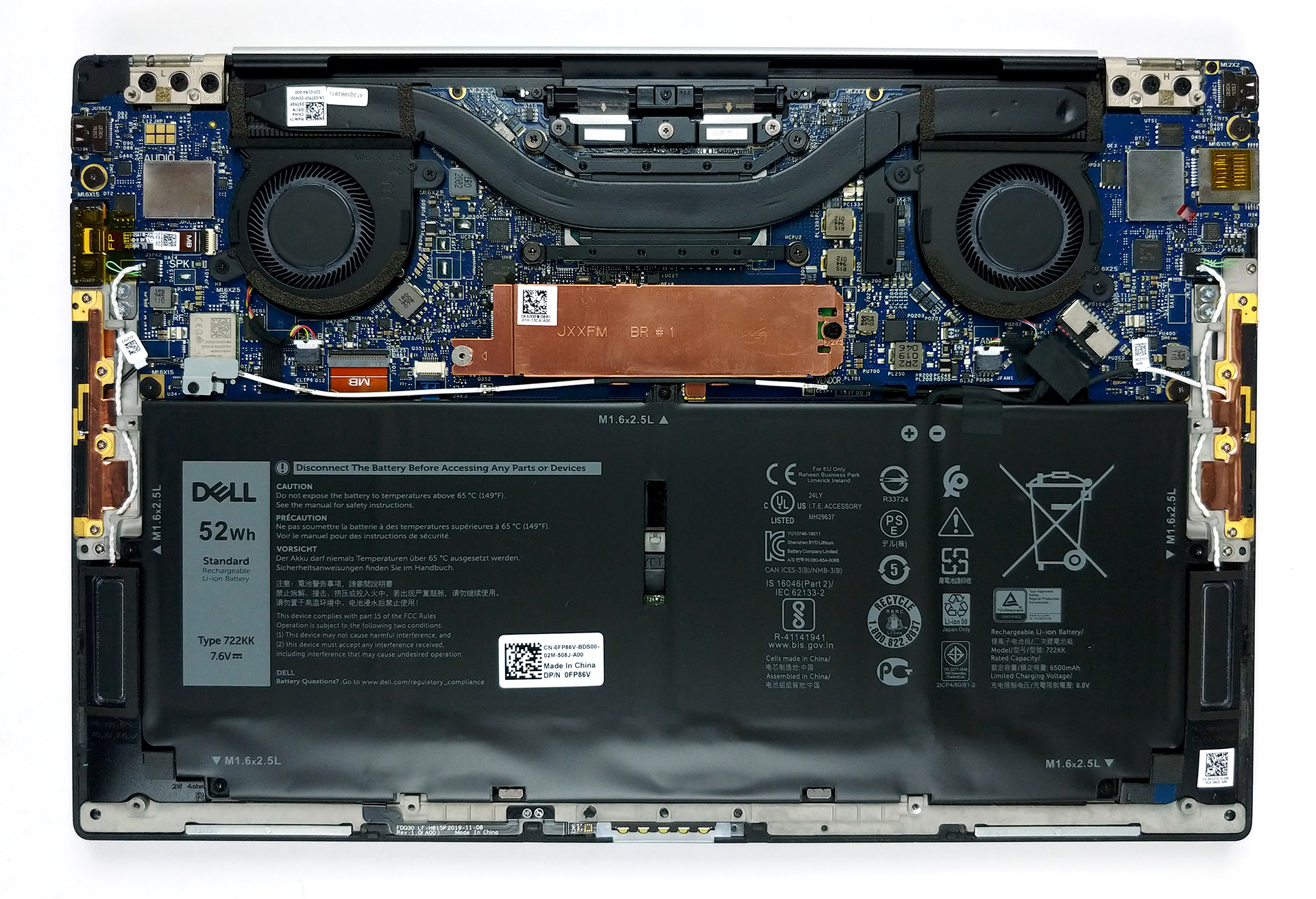 LaptopMedia » Inside Dell XPS 13 (9350, Skylake) – disassembly ...