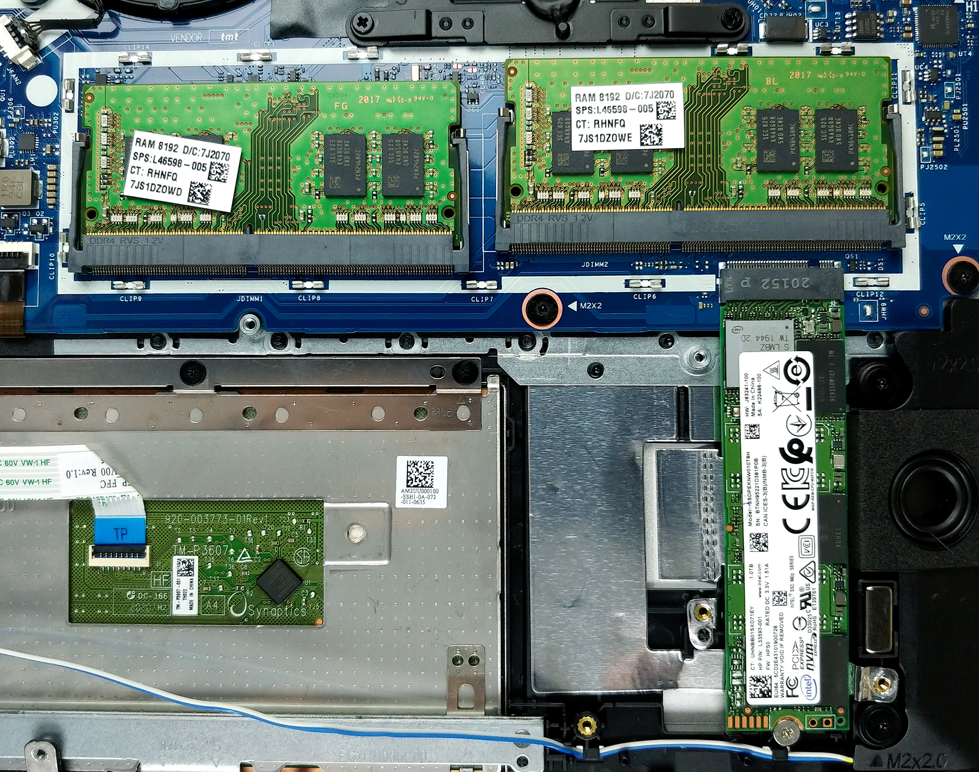 Inside x 15 (15-ed0000) disassembly and upgrade options | LaptopMedia.com