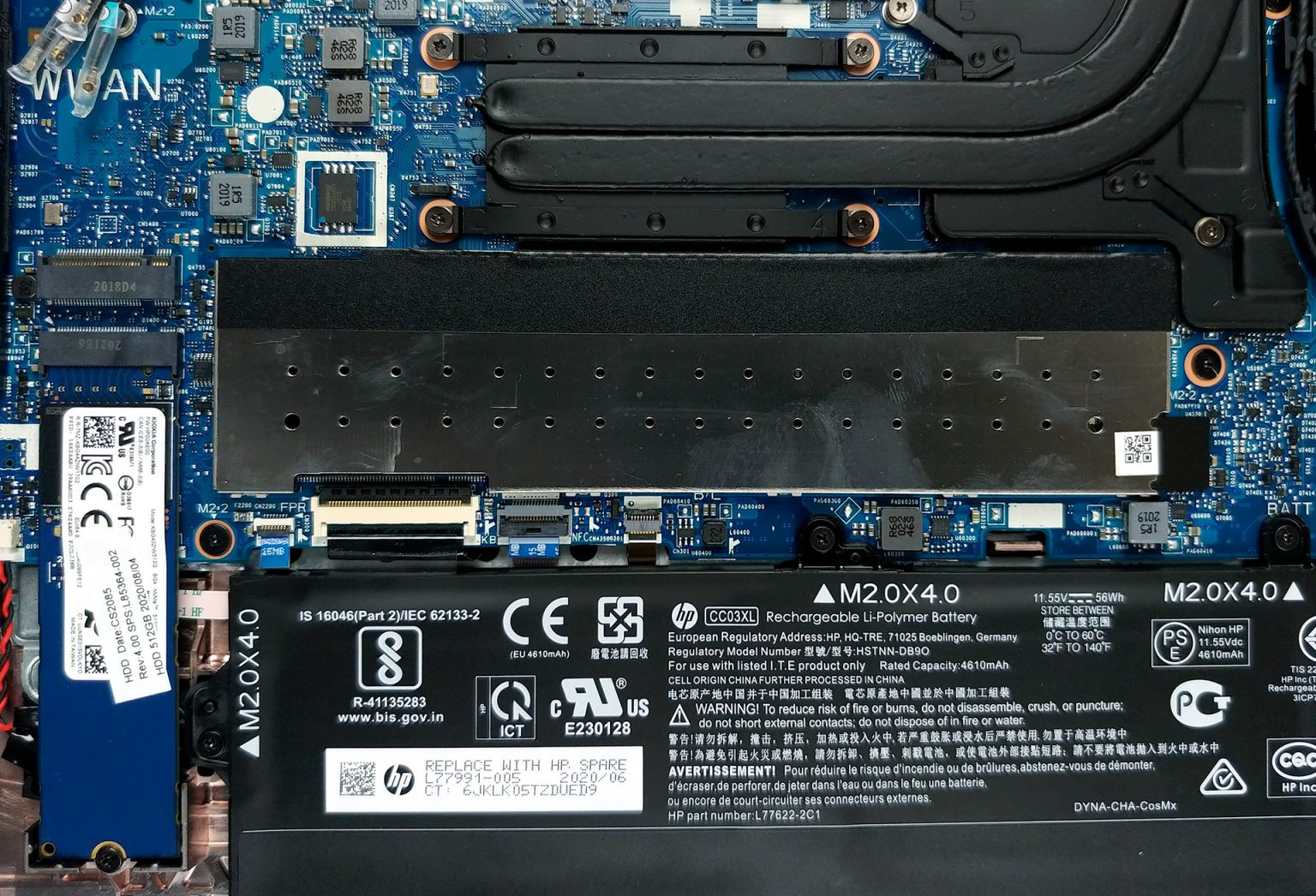 Inside HP EliteBook 850 G7 disassembly and upgrade options
