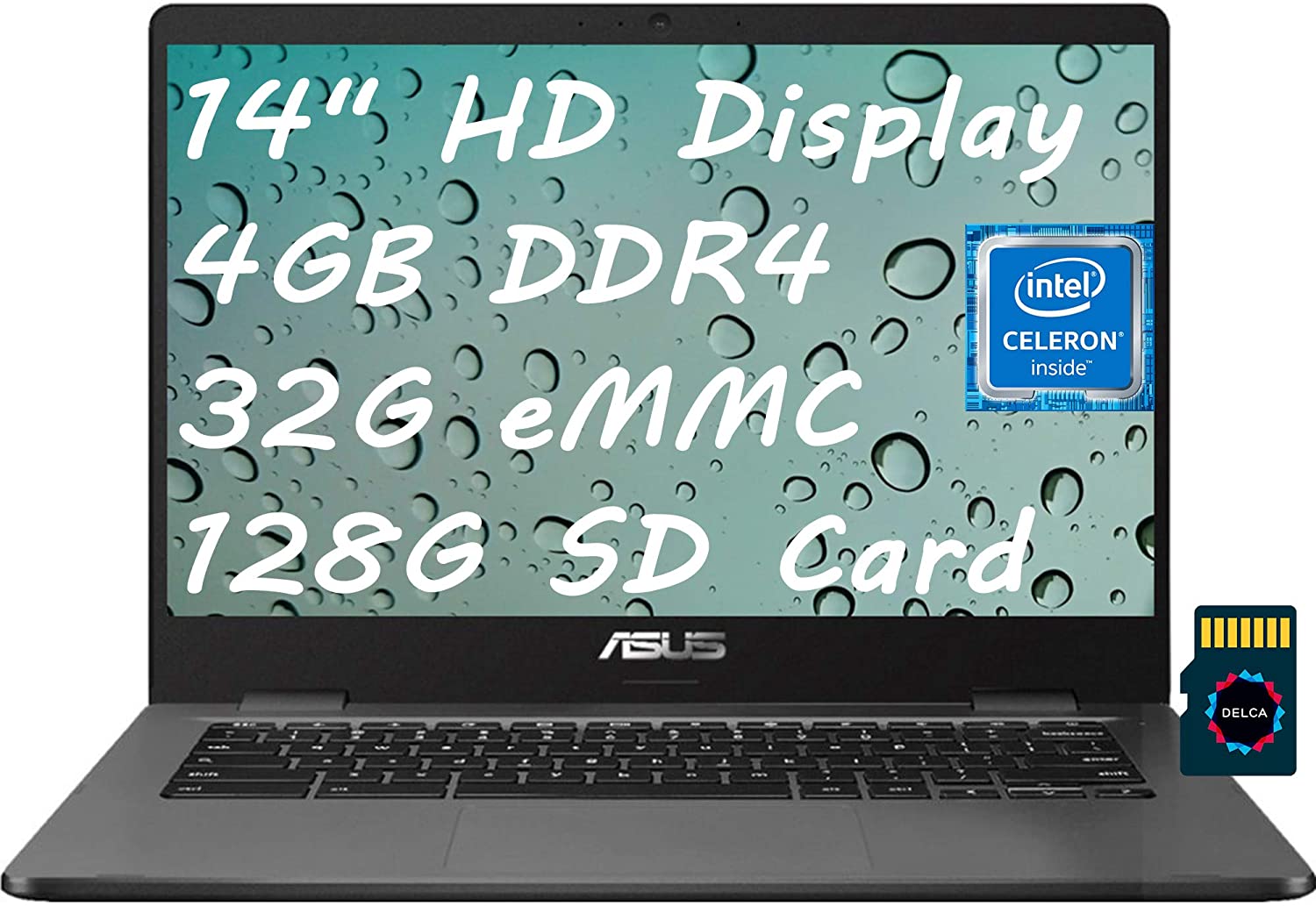 ASUS Chromebook C423 Celeron N3350 · HD Graphics 500 · 14.0”, HD