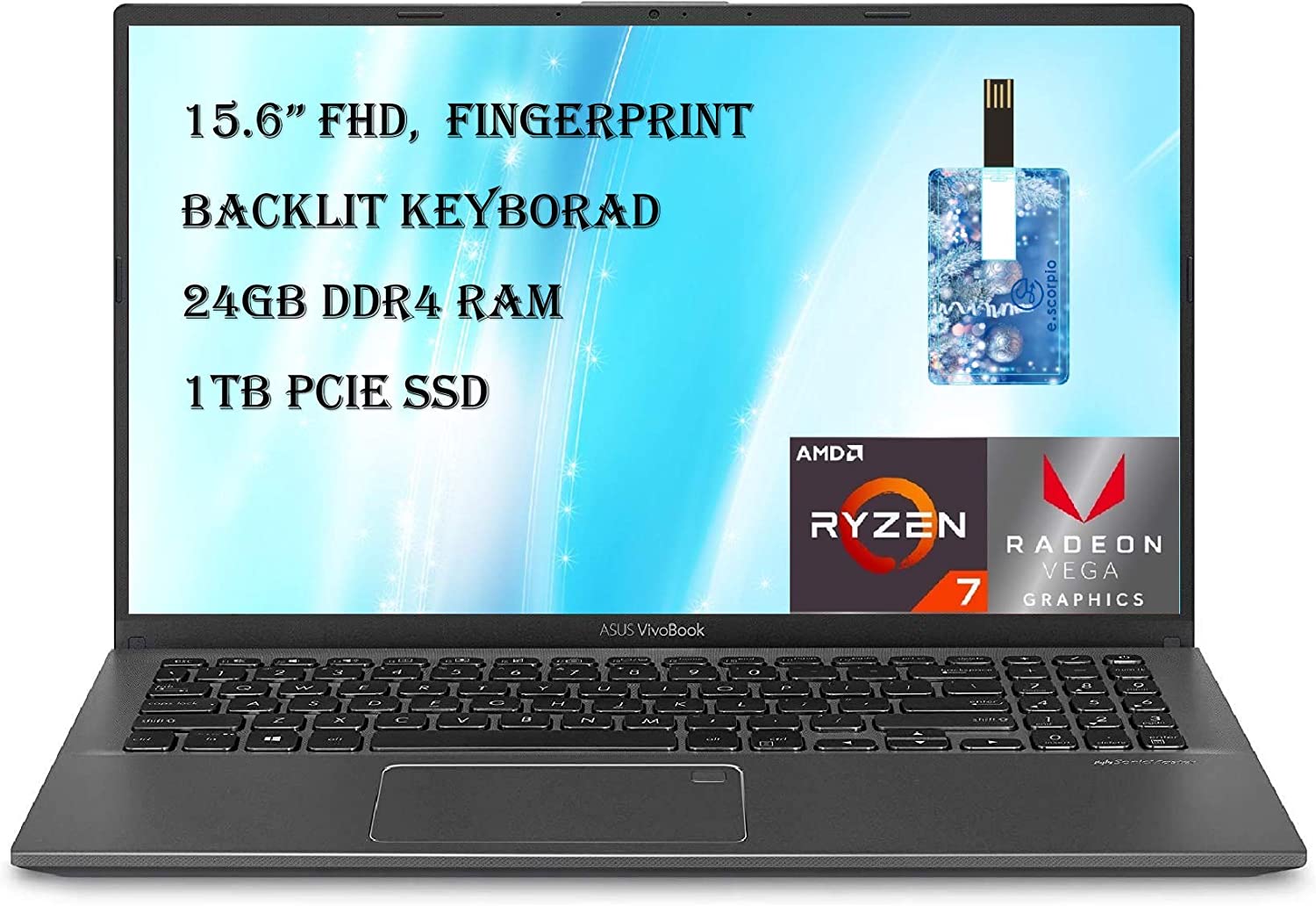 ASUS VivoBook 15 (X512) - Ryzen 7 3700U · AMD Radeon RX Vega 10