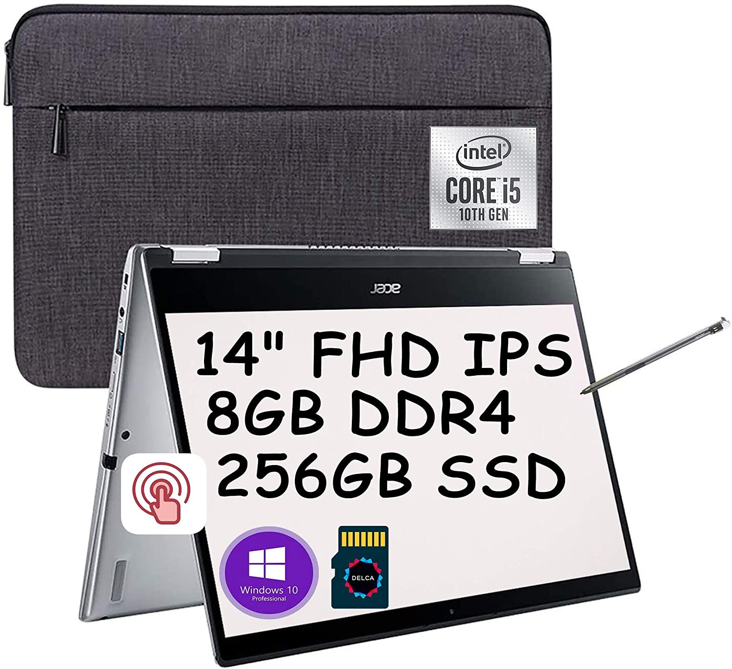 Acer Spin 3 (SP31454N) i51035G1 · UHD Graphics G1 · 14.0”, Full HD