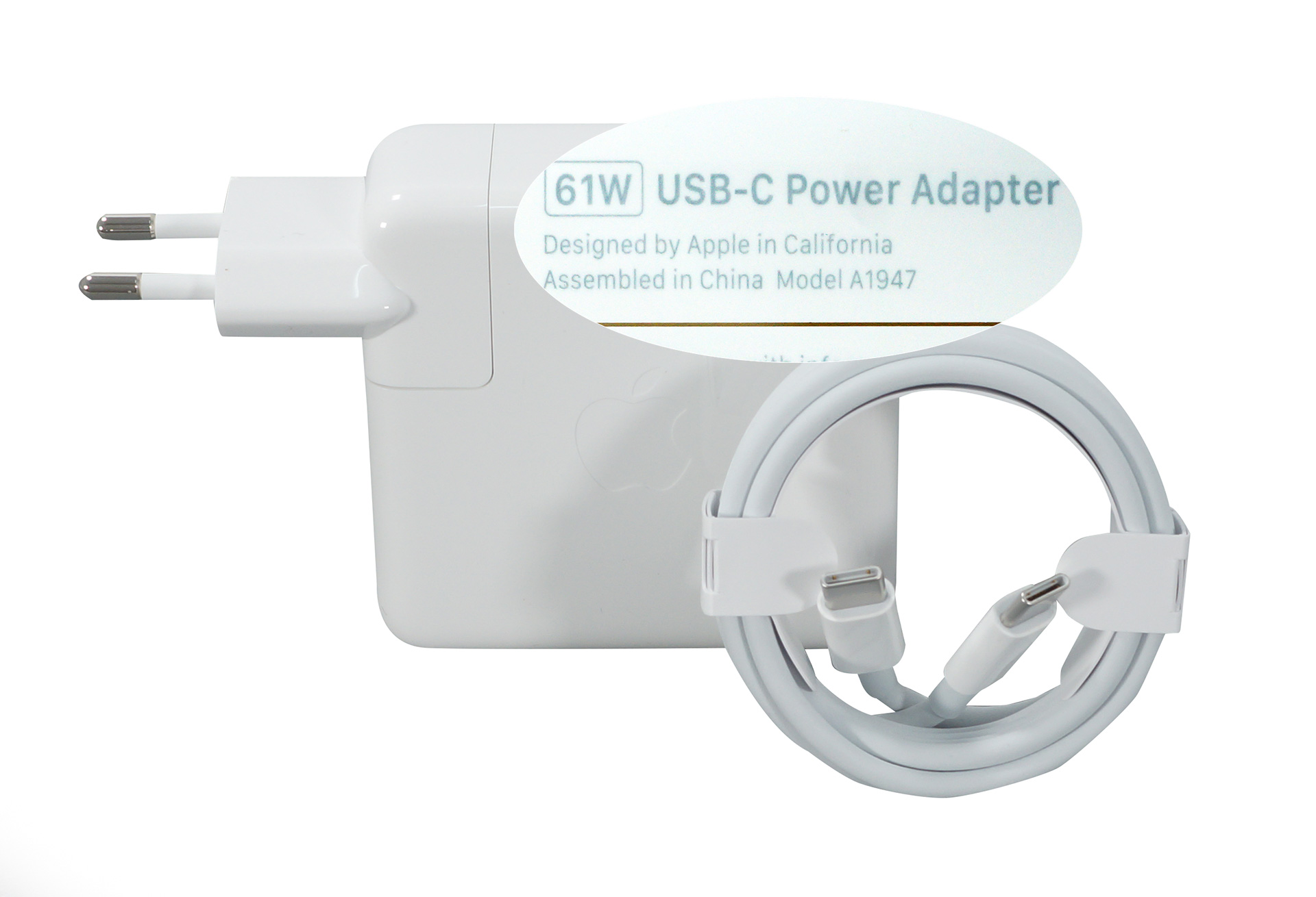 Chargeur USB 3.1 Type - C de 61w pour Macbook Pro Retina 13
