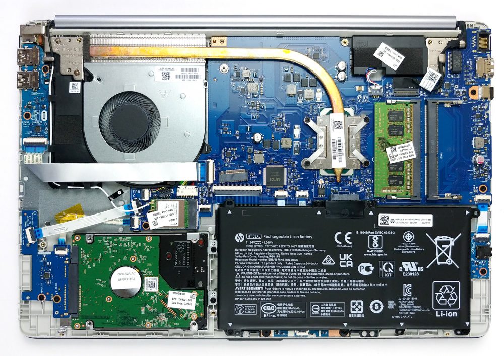 Inside HP 250 G8 - disassembly and upgrade options | LaptopMedia.com