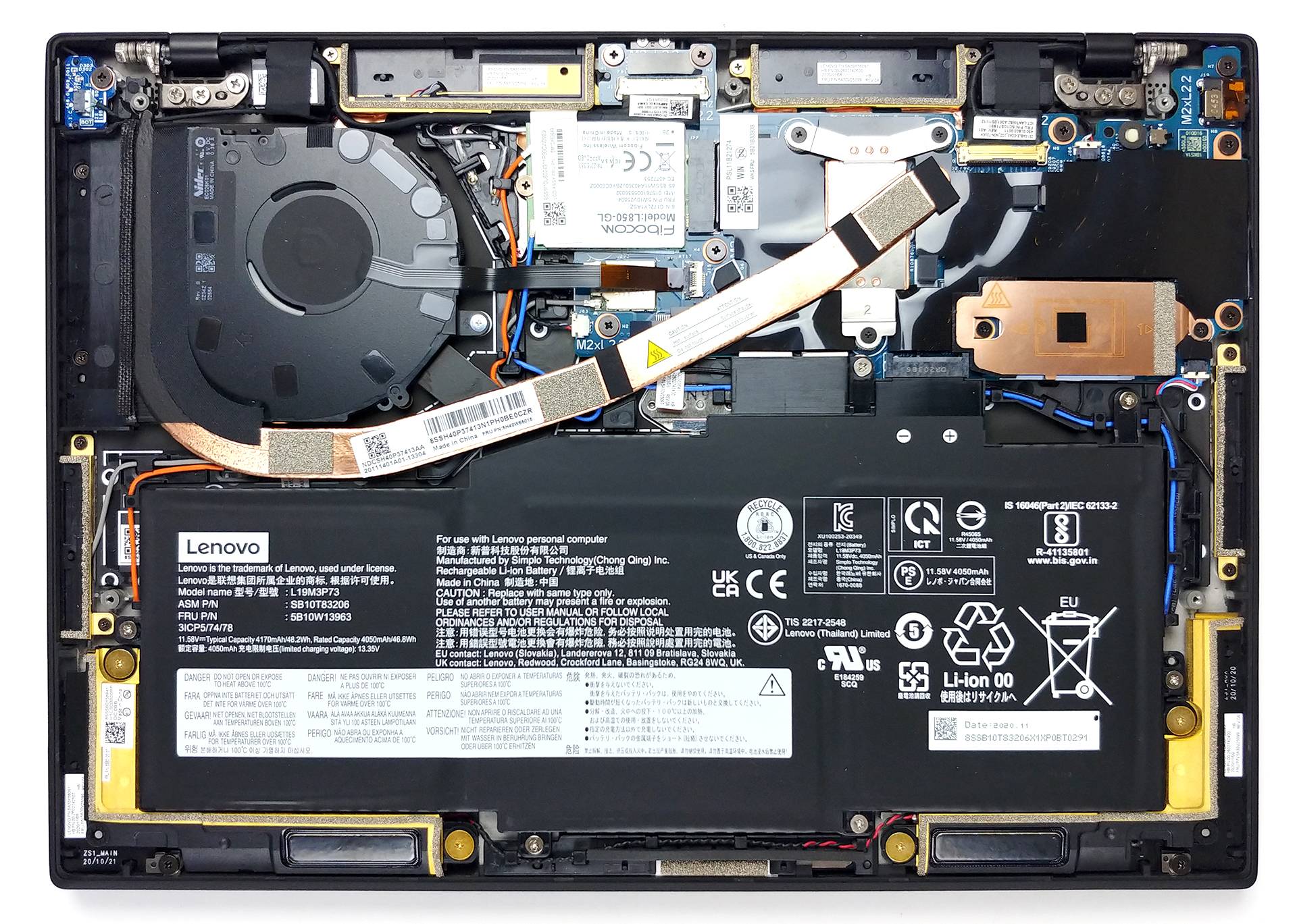 Inside Lenovo ThinkPad X1 Nano - disassembly and upgrade | LaptopMedia.com