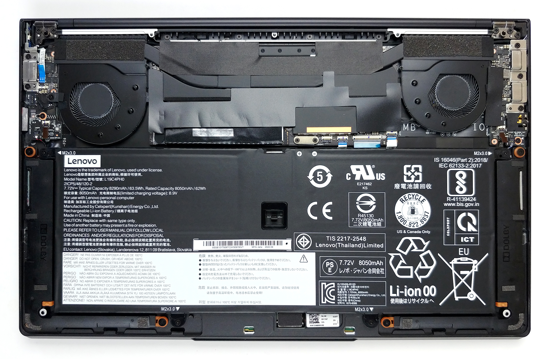 Inside Lenovo Yoga Slim 9i (14) - disassembly and upgrade options ...