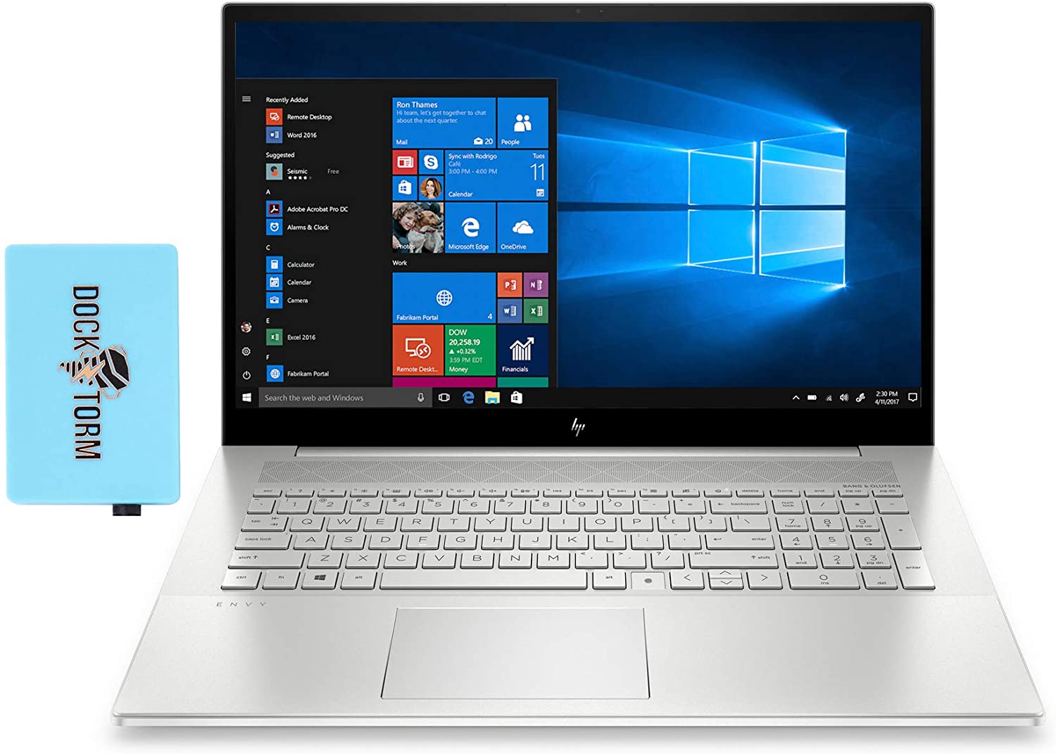 HP ENVY 17 - i7-1165G7 · MX450 · 17.3”, 4K UHD (3840 x 2160), IPS · 4TB