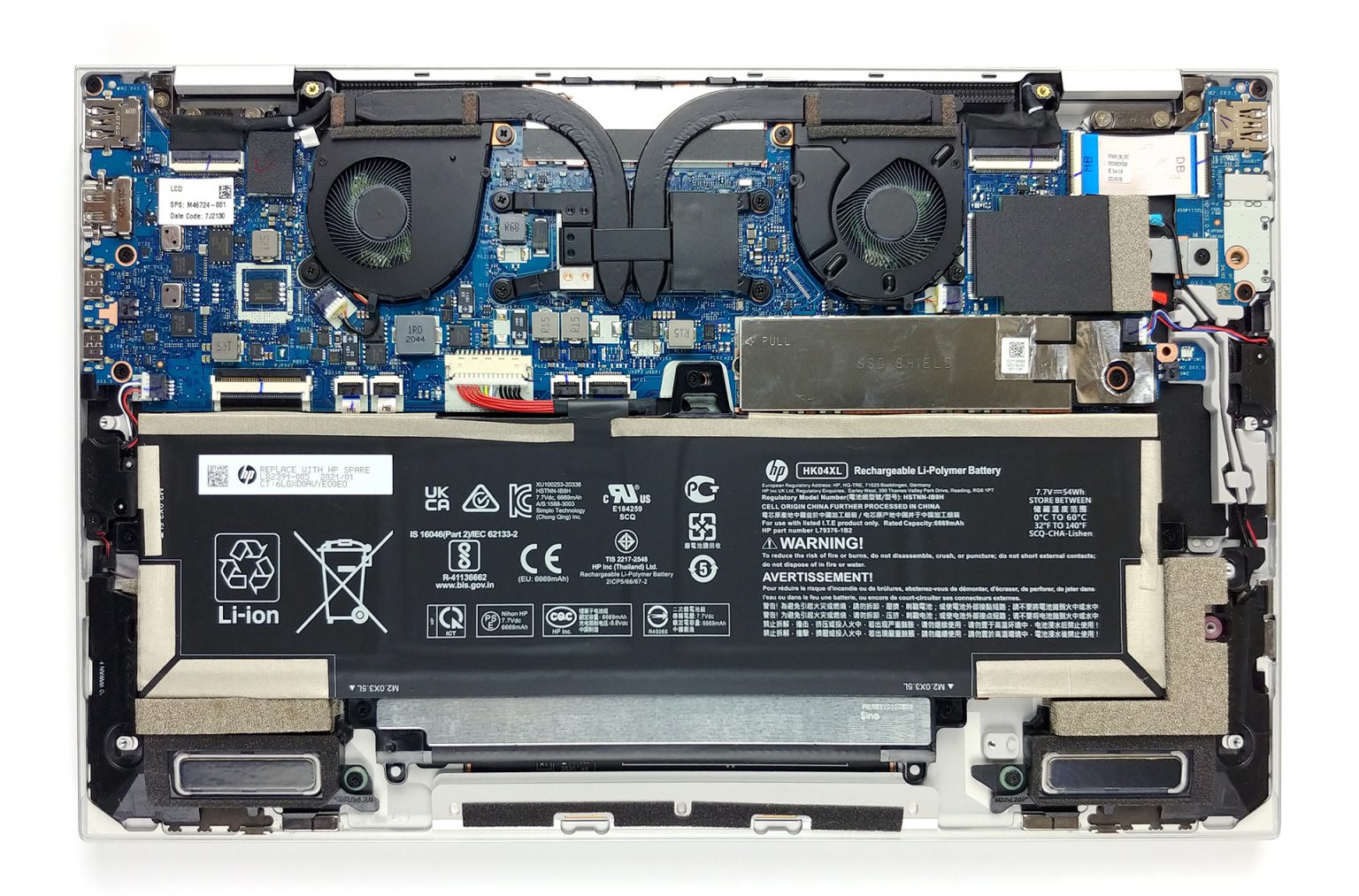 Inside Hp Elitebook X360 1040 G8 Disassembly And Upgrade Options 2322