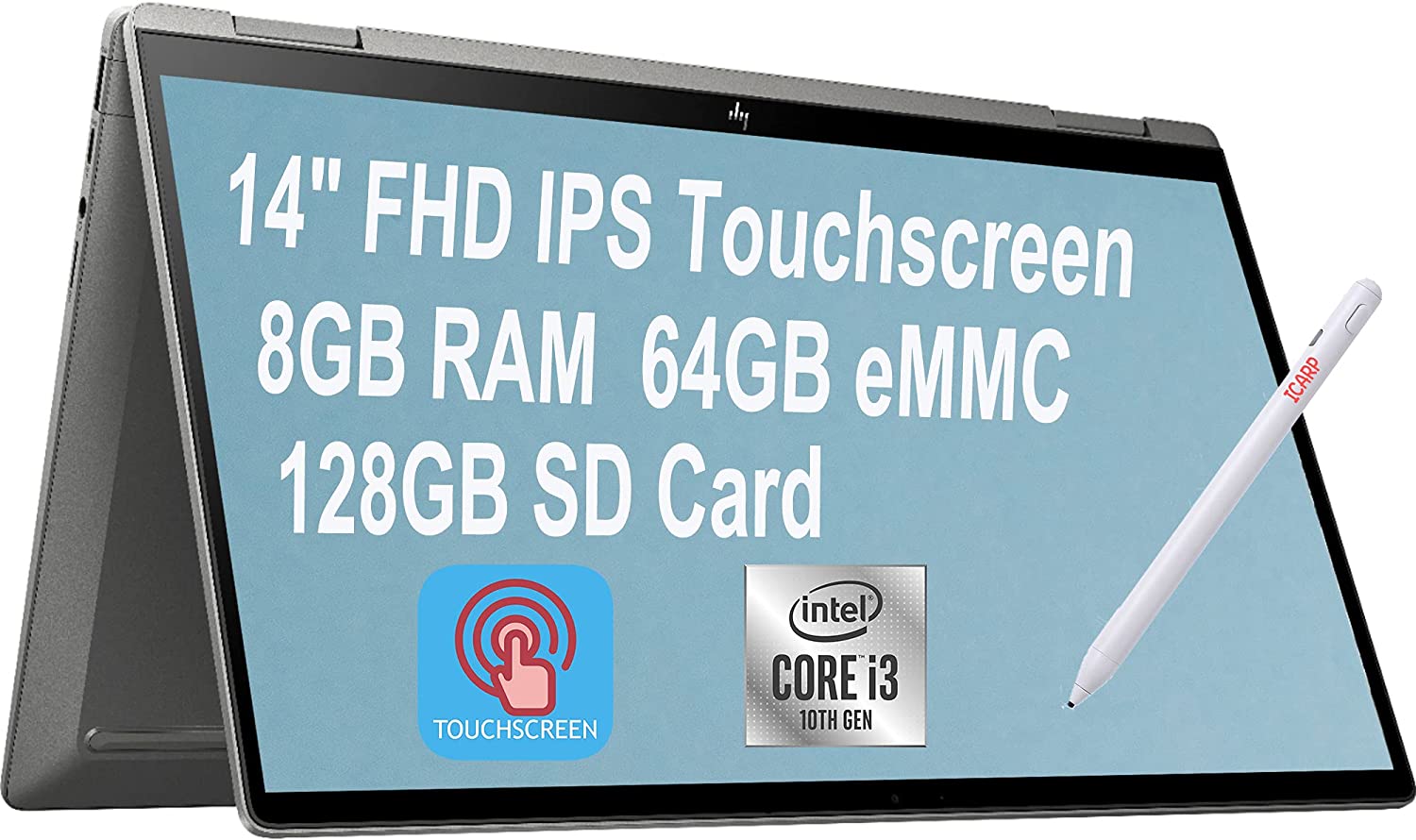 HP Chromebook x360 14 i310110U · Intel UHD Graphics · 14.0”, Full HD (1920 x 1080), IPS