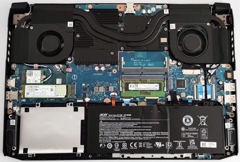 Inside Acer Nitro 5 An515 57 Disassembly And Upgrade Options