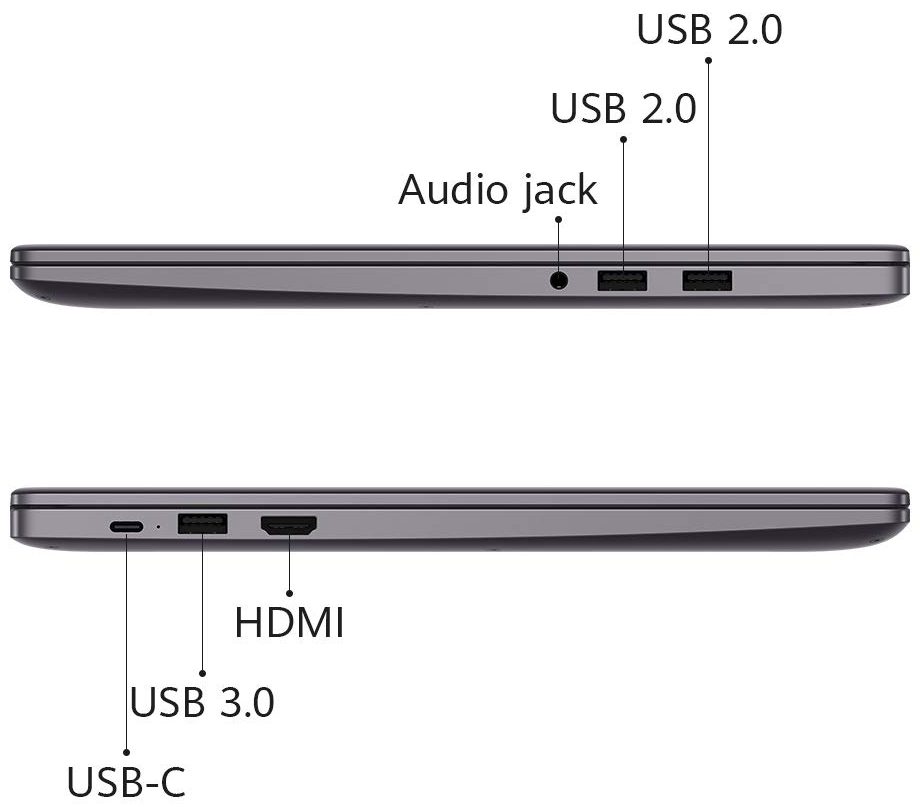 Huawei MateBook D 15 - i5-1135G7 · Xe Graphics G7 80 EU · 15.6”, Full HD  (1920 x 1080), IPS · 512GB SSD · 16GB DDR4 · Windows 11 Home