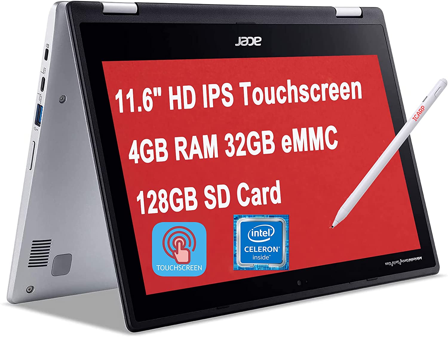 Acer Chromebook Spin 311 Celeron N4020 · UHD Graphics 600 · 11.6”, HD