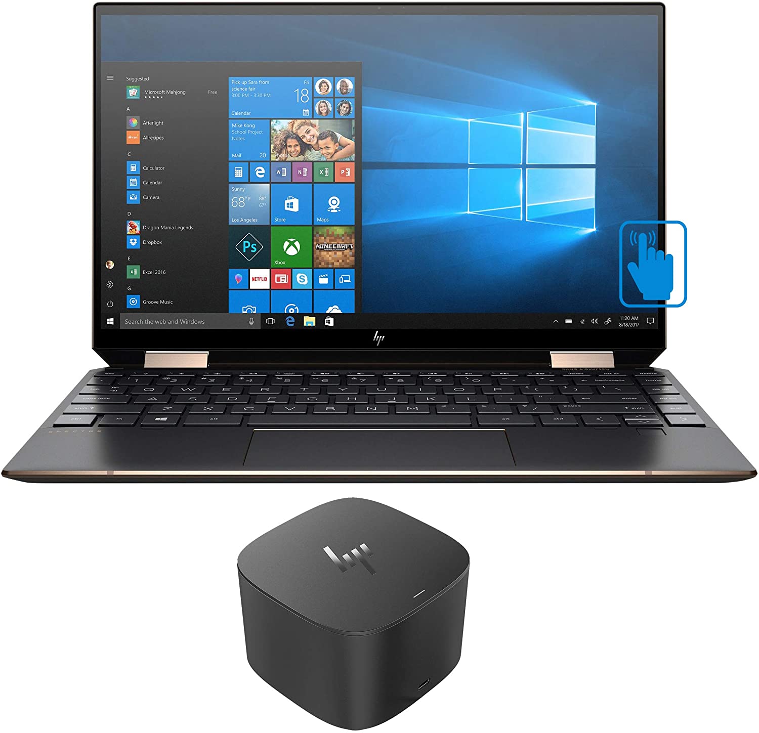 HP Spectre x360 13 - i7-1065G7 · Iris Plus Graphics G7 · 13.3”, 4K UHD ...