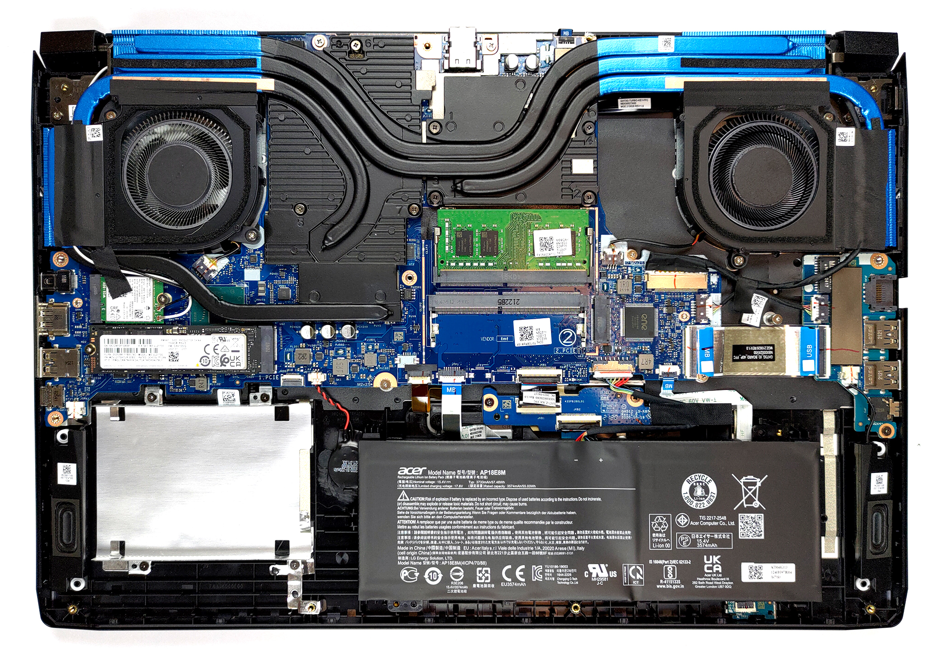 Inside Acer Helios 300 (PH317-55) - disassembly and upgrade options | LaptopMedia.com